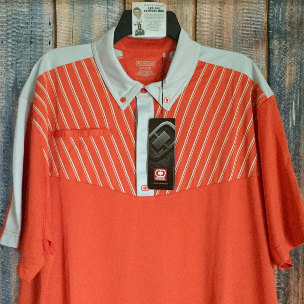 NEW Ogio Polyester Golf Polo Shirt With Logo